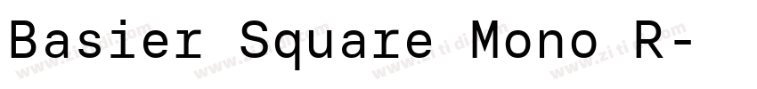 Basier Square Mono R字体转换